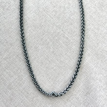 Load image into Gallery viewer, Antique Silver Plated Braided Chain Necklace - Lobster Claw Clasp - 20 inch - 20" - Antiqued Silver Plated - Package of 1 Necklace Chain - The Attic Exchange