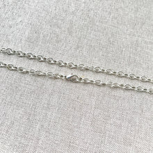 Load image into Gallery viewer, Silver Plated Large Link Cable Chain Necklace - Lobster Claw Clasp - 18 inch - 18" - Silver Plated - Package of 1 Necklace Chain - The Attic Exchange
