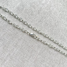 Load image into Gallery viewer, Silver Plated Large Link Cable Chain Necklace - Lobster Claw Clasp - 18 inch - 18" - Silver Plated - Package of 1 Necklace Chain - The Attic Exchange