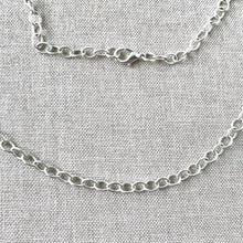 Load image into Gallery viewer, Silver Plated Large Link Cable Chain Necklace - Lobster Claw Clasp - 18 inch - 18" - Silver Plated - Package of 1 Necklace Chain - The Attic Exchange