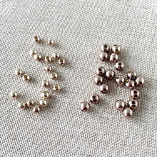 Load image into Gallery viewer, Round 2mm and 3mm - Silver Plated - Spacer beads - Smooth Round - Ball Beads - Pack of 38 Beads - The Attic Exchange
