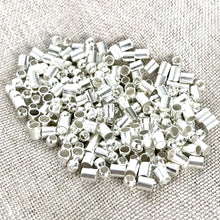 Load image into Gallery viewer, Silver Plated Crimp Tubes and Bead Mix - 2mm - Package of 10 grams of beads - The Attic Exchange
