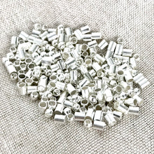 Load image into Gallery viewer, Silver Plated Crimp Tubes and Bead Mix - 2mm - Package of 10 grams of beads - The Attic Exchange