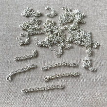 Load image into Gallery viewer, Silver Plated Rolo Chain Pieces - Silver Plated - Rolo Chain - 1.5 Inch - Package of 40 Pieces - The Attic Exchange