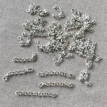 Load image into Gallery viewer, Silver Plated Rolo Chain Pieces - Silver Plated - Rolo Chain - 1.5 Inch - Package of 40 Pieces - The Attic Exchange