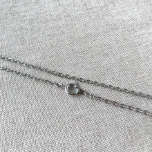 Load image into Gallery viewer, Grey Silver Plated Cable Chain Necklace - Spring Ring Clasp - 18 inch - 18" - Silver Plated - Package of 1 Necklace Chain - The Attic Exchange