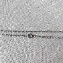 Load image into Gallery viewer, Grey Silver Plated Cable Chain Necklace - Spring Ring Clasp - 18 inch - 18" - Silver Plated - Package of 1 Necklace Chain - The Attic Exchange