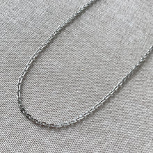 Load image into Gallery viewer, Grey Silver Plated Cable Chain Necklace - Spring Ring Clasp - 18 inch - 18" - Silver Plated - Package of 1 Necklace Chain - The Attic Exchange