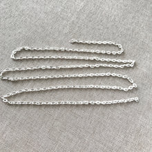 Load image into Gallery viewer, Matte Silver Plated Cable Chain - 30 inch - 30" - Matte Silver Plated - Package of 1 Chain - The Attic Exchange