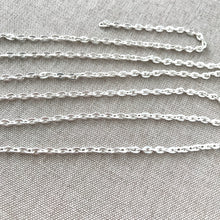 Load image into Gallery viewer, Matte Silver Plated Cable Chain - 30 inch - 30" - Matte Silver Plated - Package of 1 Chain - The Attic Exchange