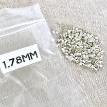 Load image into Gallery viewer, Silver Plated Crimp Tubes - 1.78mm - The Attic Exchange