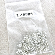 Load image into Gallery viewer, Silver Plated Crimp Tubes - 1.78mm - The Attic Exchange
