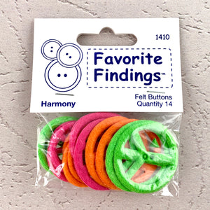 1410 Harmony - Favorite Findings - Felt Buttons