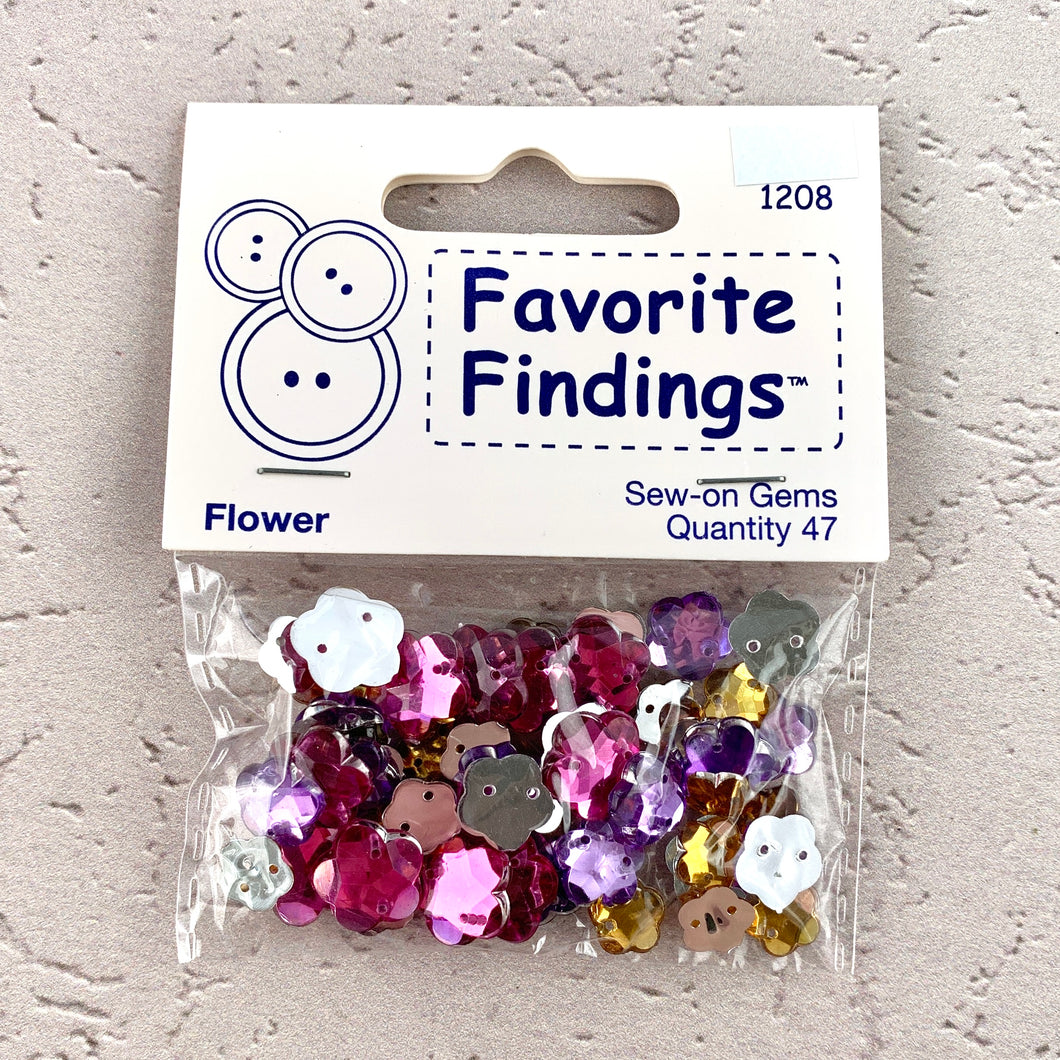 1208 Flower - Favorite Findings - Sew-on Gems