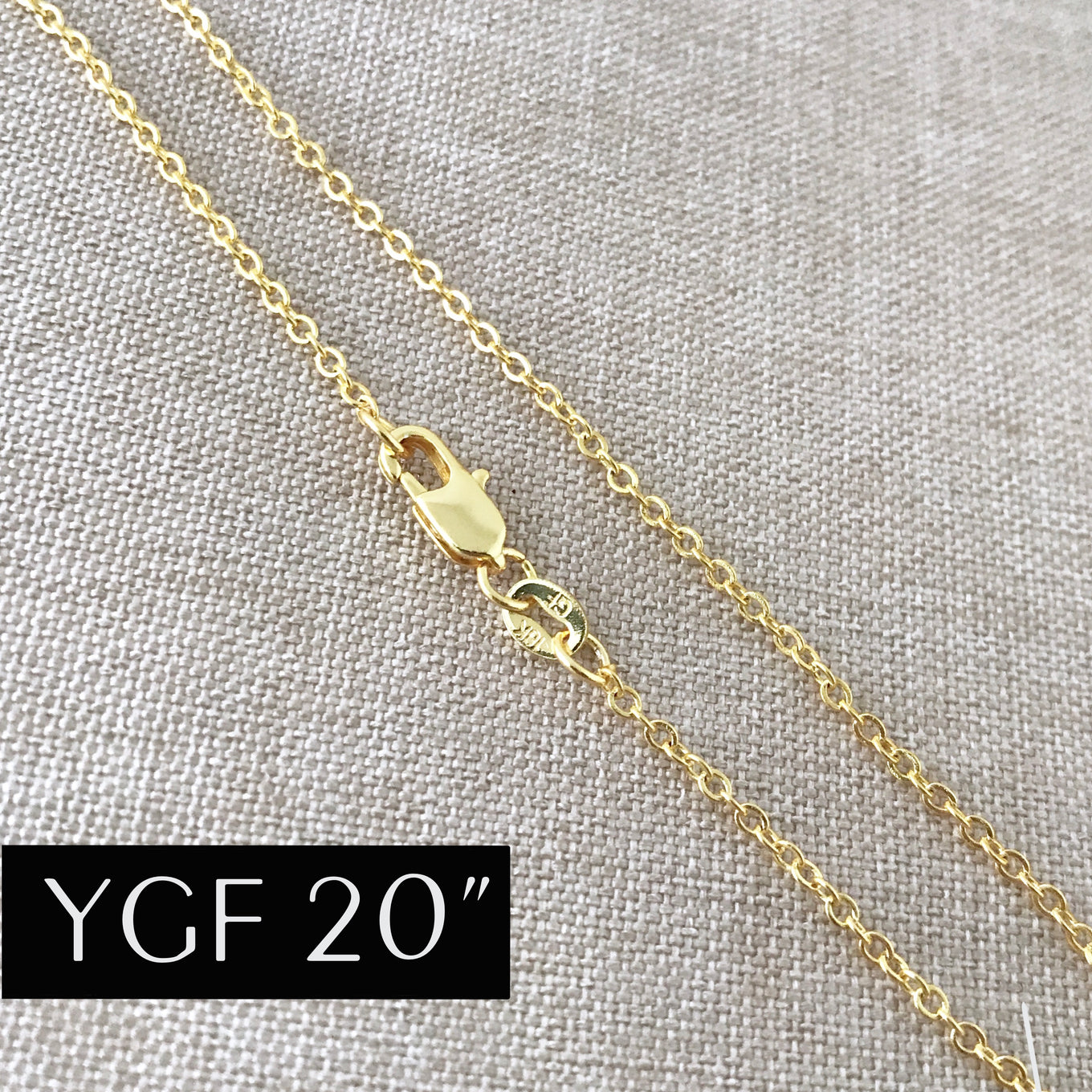 1/20 14k gf Gold Filled Chain Necklace 18