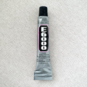 E6000 Glue - 9mL - Craft Glue - Flexible Glue - Glass Bottle Top Glue - Clear - The Attic Exchange