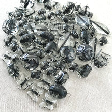 Load image into Gallery viewer, Black and Clear Acrylic Bead Mix - Mixed Styles - Package of 74 Pieces - The Attic Exchange