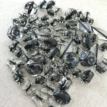 Load image into Gallery viewer, Black and Clear Acrylic Bead Mix - Mixed Styles - Package of 74 Pieces - The Attic Exchange