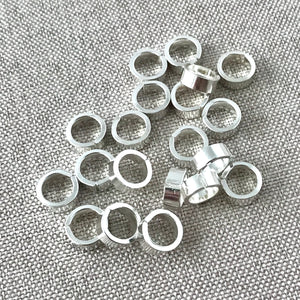 Shiny Silver Plated Circle Links - 7mm - Circle - Silver Plated - Package of 20 Links - The Attic Exchange