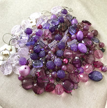 Load image into Gallery viewer, Purple Acrylic Bead Lot - Mixed Shapes and Sizes - Package of over 9 oz of beads - The Attic Exchange