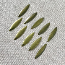 Load image into Gallery viewer, Dagger Charms - Antique Brass - 6mm x 24mm - Package of 10 Charms - The Attic Exchange