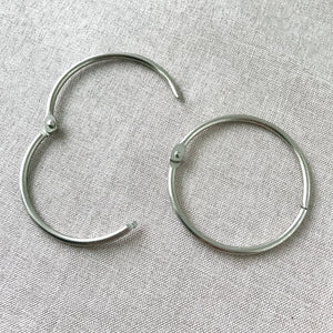 Steel Binding Rings - Hanging Rings - 2 inch - 55mm - Pack of 2 Rings - The Attic Exchange
