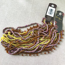 Load image into Gallery viewer, Brown Yellow Purple - Twister Beads - Glass Seed Beads - Blue Moon Beads - The Attic Exchange