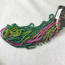 Load image into Gallery viewer, Green Pink - Twister Beads - Glass Seed Beads - Blue Moon Beads - The Attic Exchange