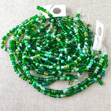 Load image into Gallery viewer, Ombre Green Glass Seed Bead Lot - Bliss Beads - The Attic Exchange