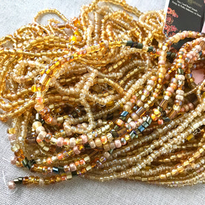Autumn Mix Amber - Twister Beads - Glass Seed Beads - Blue Moon Beads and Bliss Beads - The Attic Exchange