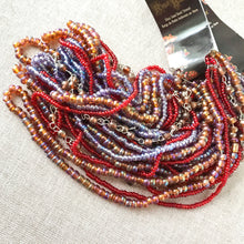Load image into Gallery viewer, Brown Red Purple - Twister Beads - Glass Seed Beads - Blue Moon Beads - The Attic Exchange
