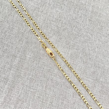 Load image into Gallery viewer, 18&quot; - 18KT Yellow Gold Filled Chain - Medium Link - 18&quot; - 18 Inch Necklace - Lobster Claw Clasp - 18 Karat KT YGF - Figaro Chain - The Attic Exchange