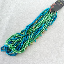 Load image into Gallery viewer, Blue Green - Twister Beads - Glass Seed Beads - Blue Moon Beads - The Attic Exchange
