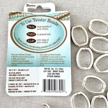 Load image into Gallery viewer, Bright Silver Twister Bead Clasp Clip Loop For Pendants - 26mm x 20mm - Silver Plated - Package of 14 Clips - The Attic Exchange
