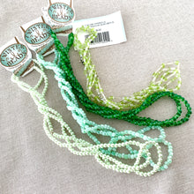 Load image into Gallery viewer, Green Hues - Twister Beads - Glass Seed Beads - The Attic Exchange