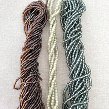 Load image into Gallery viewer, Mauve Grey Beige - Twister Beads - Glass Seed Beads - Blue Moon Beads - The Attic Exchange