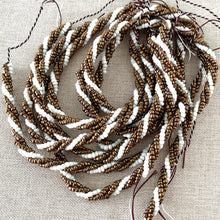 Load image into Gallery viewer, Copper and Pearlescent Twisted Seed Bead Strands - 7 inches and 16 inches - Glass Seed Beads - The Attic Exchange