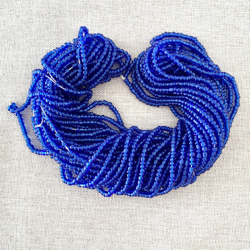 Cobalt Blue - Twister Beads - Glass Seed Beads - Blue Moon Beads - The Attic Exchange