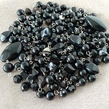 Load image into Gallery viewer, Black Acrylic Bead Dangle Mix - Mixed Styles - Package of 165 Pieces - The Attic Exchange