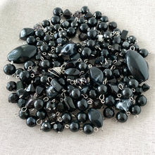 Load image into Gallery viewer, Black Acrylic Bead Dangle Mix - Mixed Styles - Package of 165 Pieces - The Attic Exchange