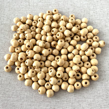 Load image into Gallery viewer, Natural Wood Beads - Round - 6mm - Package of 187 Beads - The Attic Exchange