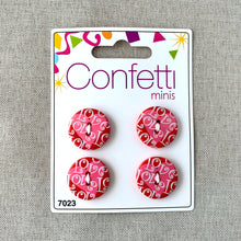 Load image into Gallery viewer, Love Heart - Confetti Minis Buttons - 2 Hole