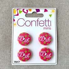 Load image into Gallery viewer, Wish - Confetti Minis Buttons - 2 Hole