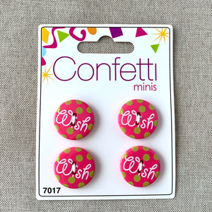 Wish - Confetti Minis Buttons - 2 Hole