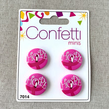 Load image into Gallery viewer, Hope - Confetti Minis Buttons - 2 Hole