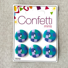Load image into Gallery viewer, Checks - Confetti Minis Buttons - 2 Hole
