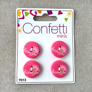 Beautiful - Confetti Minis Buttons - 2 Hole