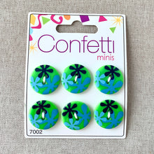 Load image into Gallery viewer, Mod Green - Confetti Minis Buttons - 2 Hole