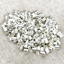 Load image into Gallery viewer, Silver Plated Crimp Tubes and Bead Mix - 2mm - Package of 10 grams of beads - The Attic Exchange