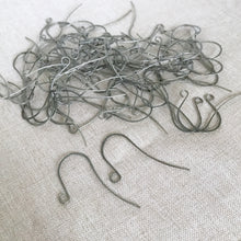 Load image into Gallery viewer, Oxidized Silver Plated Fish Hook Earwires - 40mmx20mm - Package of 72 - The Attic Exchange